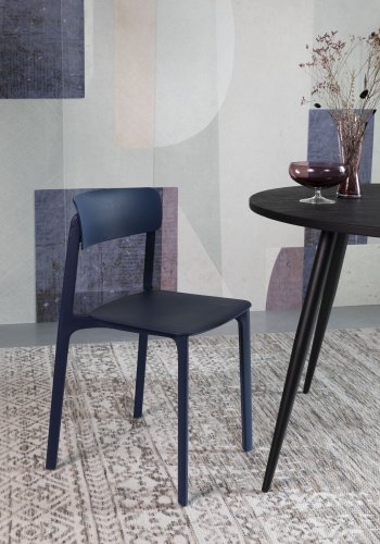 WHITE LABEL LIVING Clive spisestuestol - mrkebl polypropylen