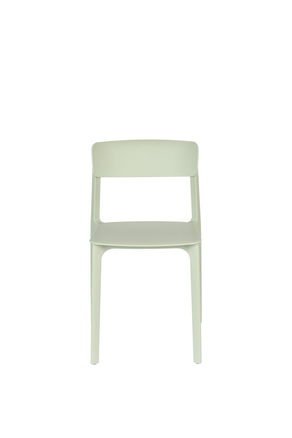 WHITE LABEL LIVING Clive spisestuestol - lysegrnn polypropylen