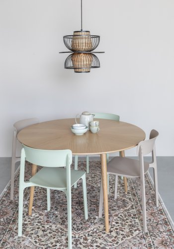 WHITE LABEL LIVING Clive spisestuestol - lysegrnn polypropylen