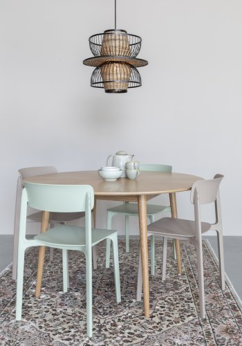 WHITE LABEL LIVING Clive spisestuestol - lysegrnn polypropylen