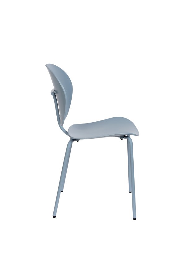 ZUIVER Ocean spisestuestol - havbl resirkulert plast fra havet og havbltt metall