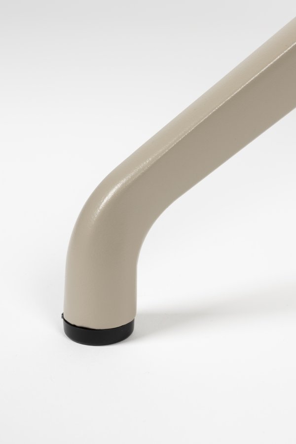 ZUIVER Albert Kuip spisebordsstol, med svingfunksjon - taupe polyester og taupe aluminium