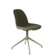 ZUIVER Albert Kuip spisebordsstol, med svingfunksjon - grnn polyester og grnn aluminium