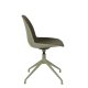 ZUIVER Albert Kuip spisebordsstol, med svingfunksjon - grnn polyester og grnn aluminium