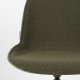 ZUIVER Albert Kuip spisebordsstol, med svingfunksjon - grnn polyester og grnn aluminium