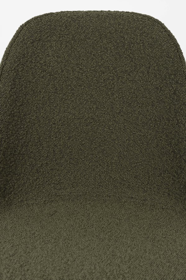 ZUIVER Albert Kuip spisebordsstol, med svingfunksjon - grnn polyester og grnn aluminium