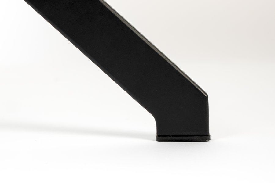 ZUIVER Tyler spisebordstol, m svingfunksjon - hvitt boucléstoff og sort stl