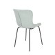 WHITE LABEL LIVING Junzo spisestol - lysegrnn flyel og metall