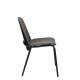 ZUIVER Clip spisebordstol - gr polyester og svart eikefinermetall