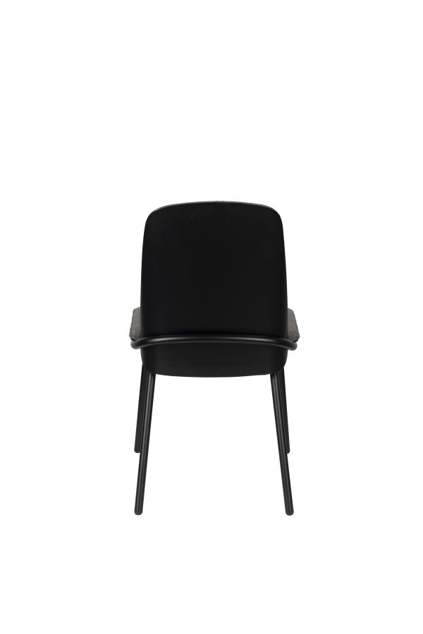 ZUIVER Clip spisebordstol - gr polyester og svart eikefinermetall