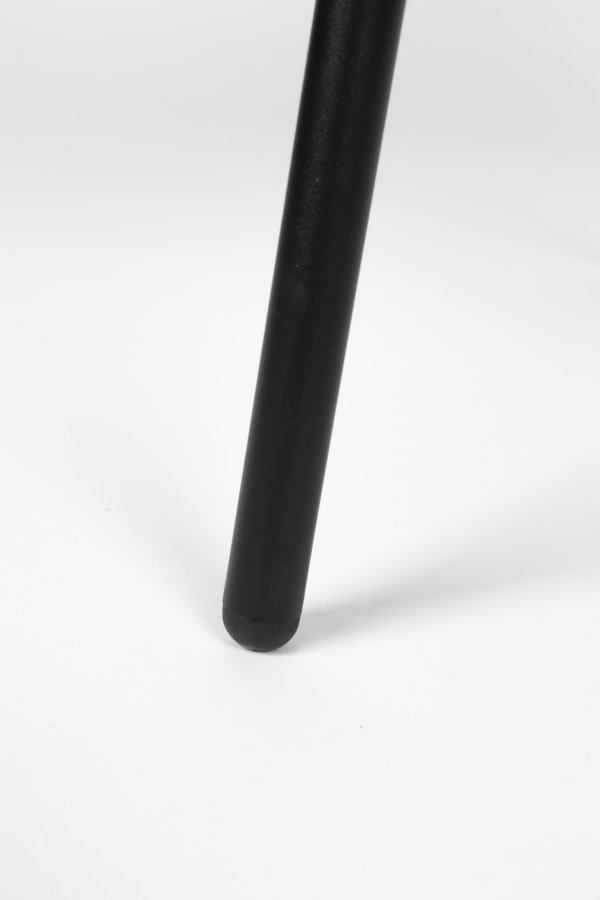 ZUIVER Clip spisebordstol - gr polyester og svart eikefinermetall