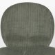 ZUIVER Bonnet spisestuestol - grnt flyelsstoff og svart metall