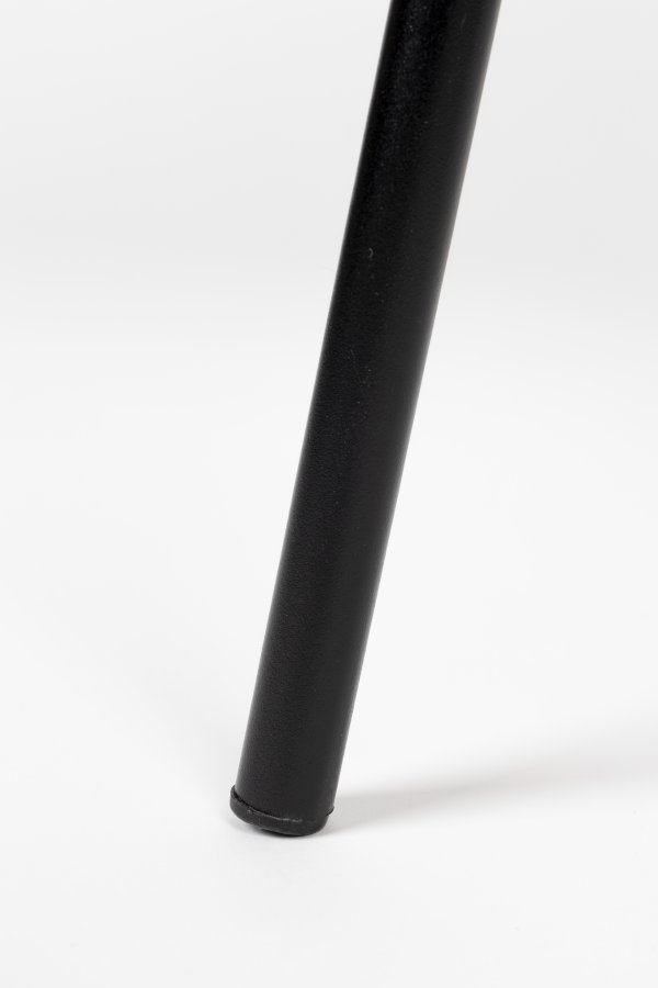 ZUIVER Bonnet spisestuestol - grbltt flyelsstoff og sort metall