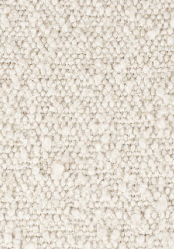 WHITE LABEL LIVING Jolien spisestuestol - hvit bouclé og sort stl