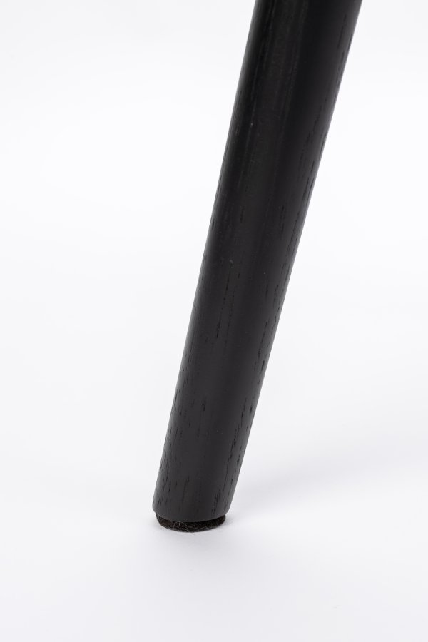 WHITE LABEL LIVING Jake spisestuestol - off-white bouclé og eik