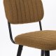 WHITE LABEL LIVING Jake spisestol - oker bouclé og eik