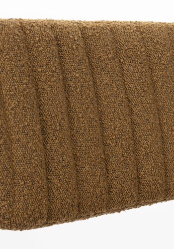 WHITE LABEL LIVING Jake spisestol - oker bouclé og eik