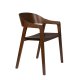DUTCHBONE Westlake Esszimmerstuhl, mit Armlehnen – walnussfarbenes Holz und Eiche