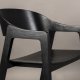 DUTCHBONE Westlake spisebordsstol, m. armln - sort tr og bgetr