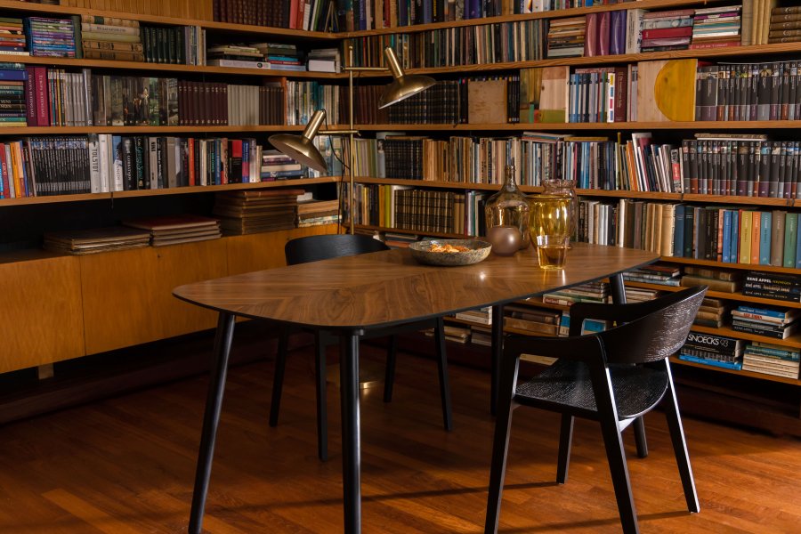 DUTCHBONE Westlake spisebordsstol, m. armln - sort tr og bgetr