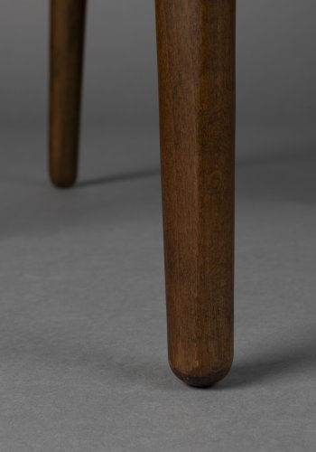 DUTCHBONE Cecile spisebordstol - naturlig papirsnor og brunt bketre