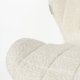 ZUIVER OMG Myk spisestuestol - off-white polyester og off-white stl