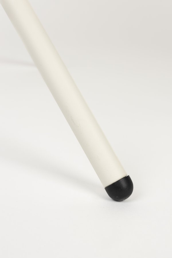 ZUIVER OMG Myk spisestuestol - off-white polyester og off-white stl