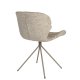 ZUIVER OMG Myk spisestuestol - beige polyester og beige stl
