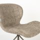 ZUIVER OMG Myk spisestuestol - beige polyester og beige stl