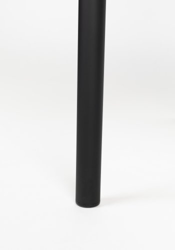 WHITE LABEL LIVING Sanne spisestol - oransje gr polyester og sort stl