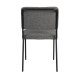 ZUIVER Buddy spisestuestol - grtt boucléstoff og svart metall
