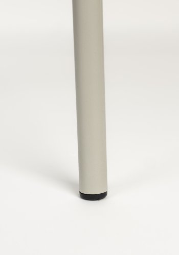 Esszimmerstuhl ZUIVER Buddy – beigefarbener Bouclé-Stoff und beigefarbenes Metall