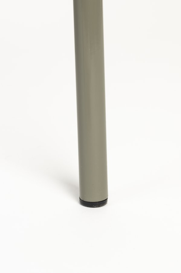 ZUIVER Buddy spisebordstol - olivengrnt boucléstoff og olivengrnt metall