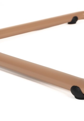 ZUIVER Ridge Myk spisestuestol - terrakotta polyester/nylon og oransje krom