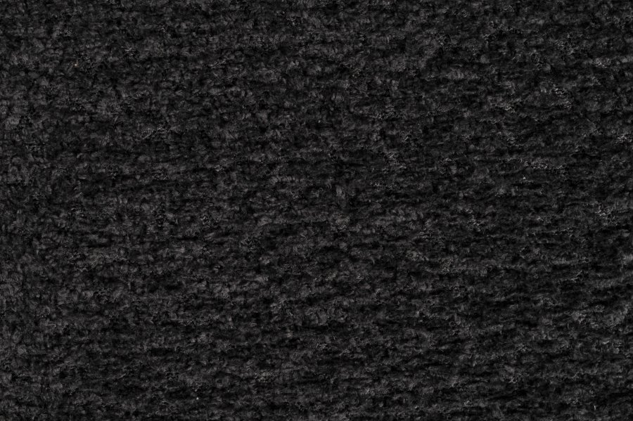 ZUIVER Ridge Soft spisestuestol - sort polyester/nylon og sort krom