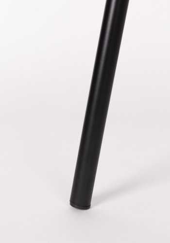 WHITE LABEL LIVING Tjarda spisebordsstol, med armlener - brun polyester og svart jern