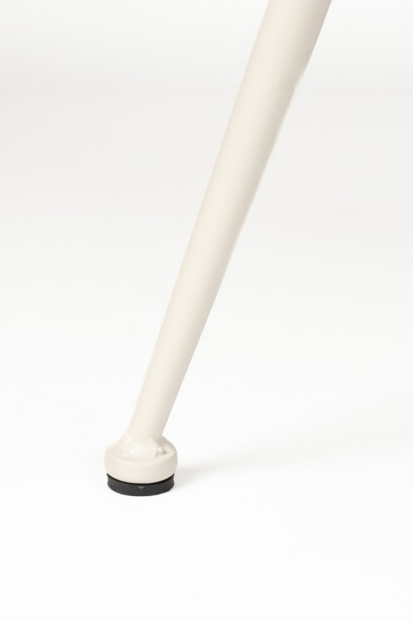 WHITE LABEL LIVING Fijs spisebordstol - taupe bouclé og strykejern