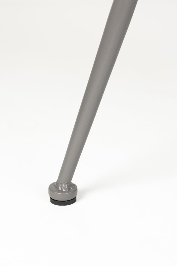 WHITE LABEL LIVING Fijs spisebordstol - gr bouclé og jern