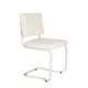 ZUIVER Ridge spisestuestol - Kink Soft off-white stoff og rrformet ramme, stables