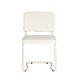 ZUIVER Ridge spisestuestol - Kink Soft off-white stoff og rrformet ramme, stables