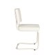 ZUIVER Ridge spisestuestol - Kink Soft off-white stoff og rrformet ramme, stables