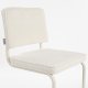 ZUIVER Ridge spisestuestol - Kink Soft off-white stoff og rrformet ramme, stables