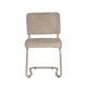 ZUIVER Ridge spisebordsstol - Kink Soft beige stoff og rrformet ramme