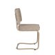 ZUIVER Ridge spisebordsstol - Kink Soft beige stoff og rrformet ramme