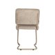 ZUIVER Ridge spisebordsstol - Kink Soft beige stoff og rrformet ramme