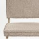 ZUIVER Ridge spisebordsstol - Kink Soft beige stoff og rrformet ramme