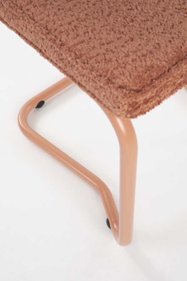 ZUIVER Ridge spisebordsstol - Kink Soft terra stoff og rrformet ramme