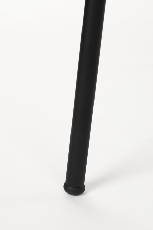 WHITE LABEL LIVING Roos spisestuestol - lys beige/gr polyester og svart stl