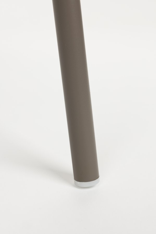 WHITE LABEL LIVING Jessica spisestuestol, med armlen - gr polypropylen/polyester/metall