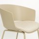 WHITE LABEL LIVING Jessica spisestuestol, med armlen - beige polypropylen/polyester/metall